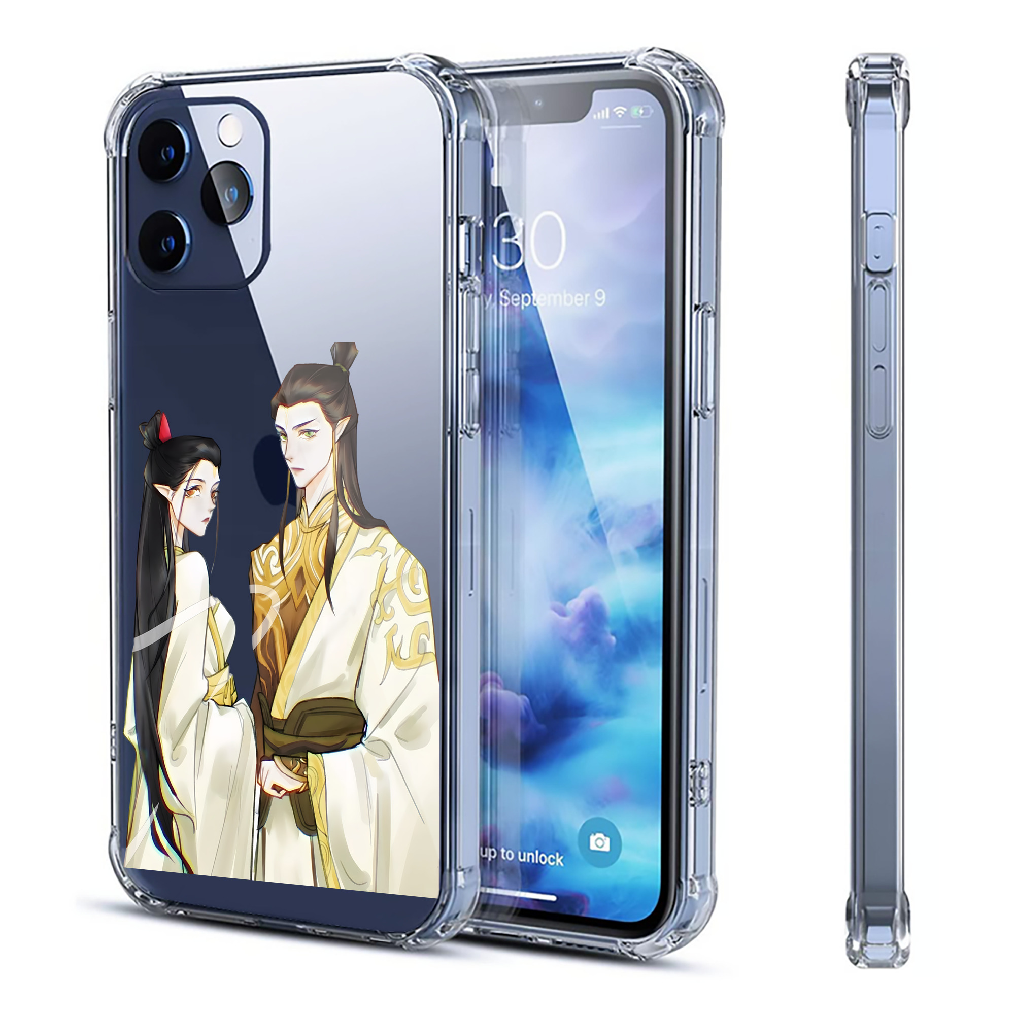 （画像用） Ne Zha 2 ナタ 魔童の大暴れ 【iPhone 12シリーズ対応】透明スマホケース（クリアソフトケース）
